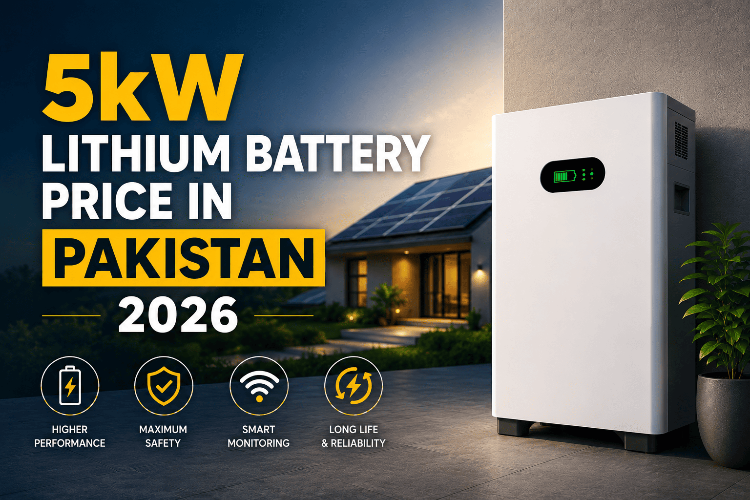 5kW lithium battery price in Pakistan 2026